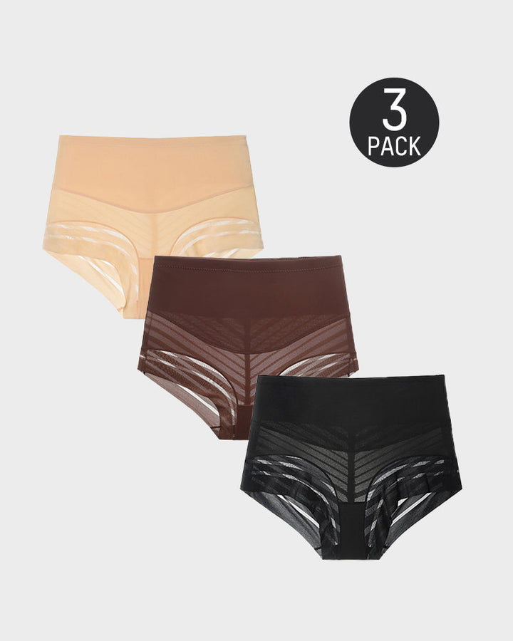 Olivyssara – Mesh High-Waist Tummy Control Underwear
