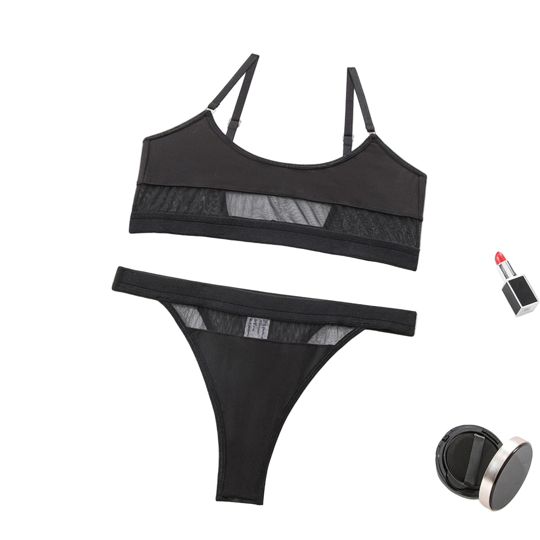 Noelia – Black See-Through Lingerie Set