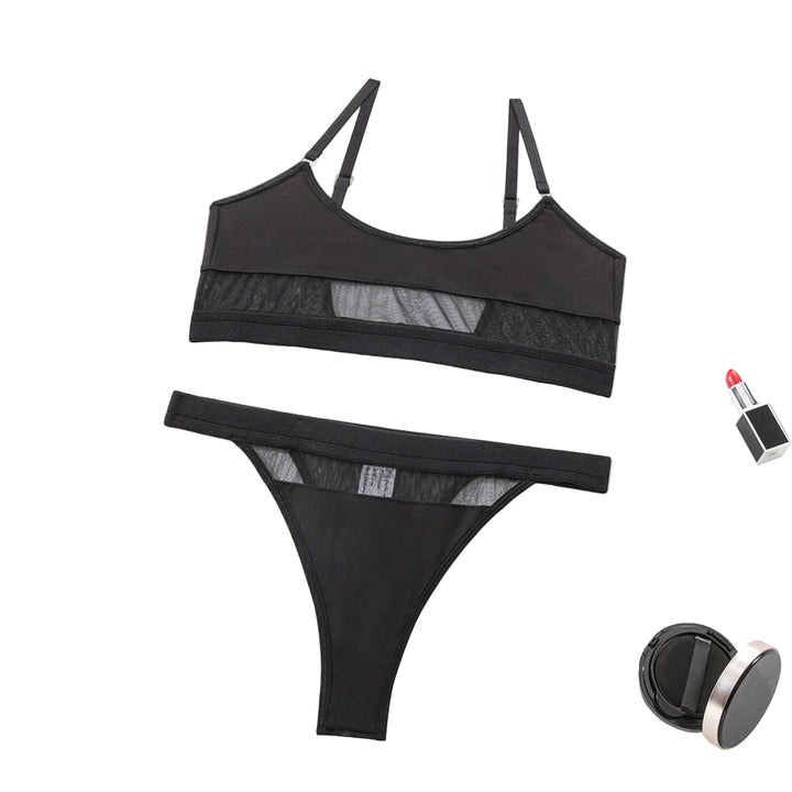 Noelia – Black See-Through Lingerie Set
