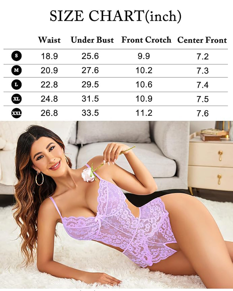 Faylinn – Lace V-Neck One Piece