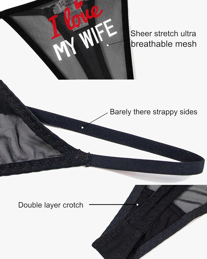 Serenyae – Low-Rise T-Back Mesh Panties
