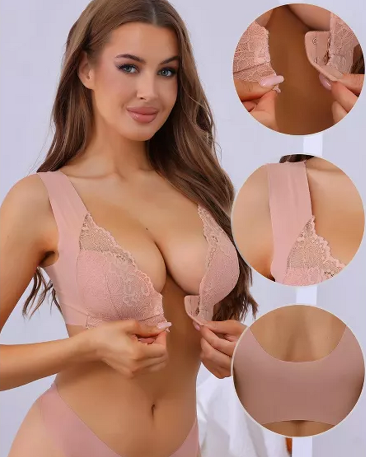 Calirynna – Plunge Lace Wireless Bra