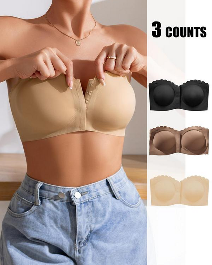Elyndira – Strapless Scalloped Edge Lift-Up Bra