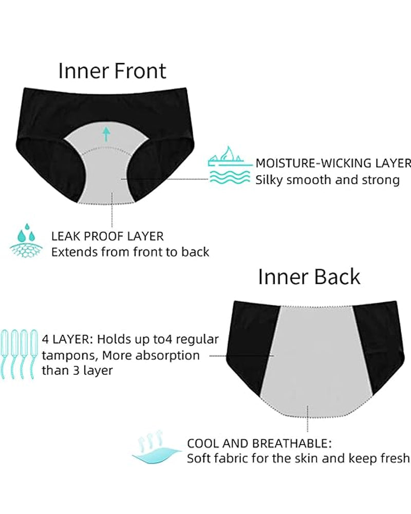 Florenyss – Four-Layer Absorbent Cotton Period Panties