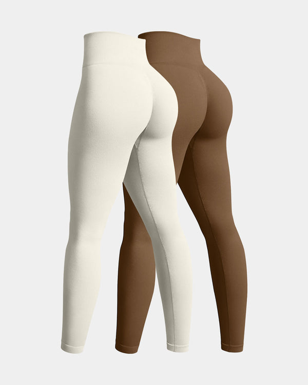 Serenyvaelle – Two-Pack Seamless High-Waist Yoga Leggings