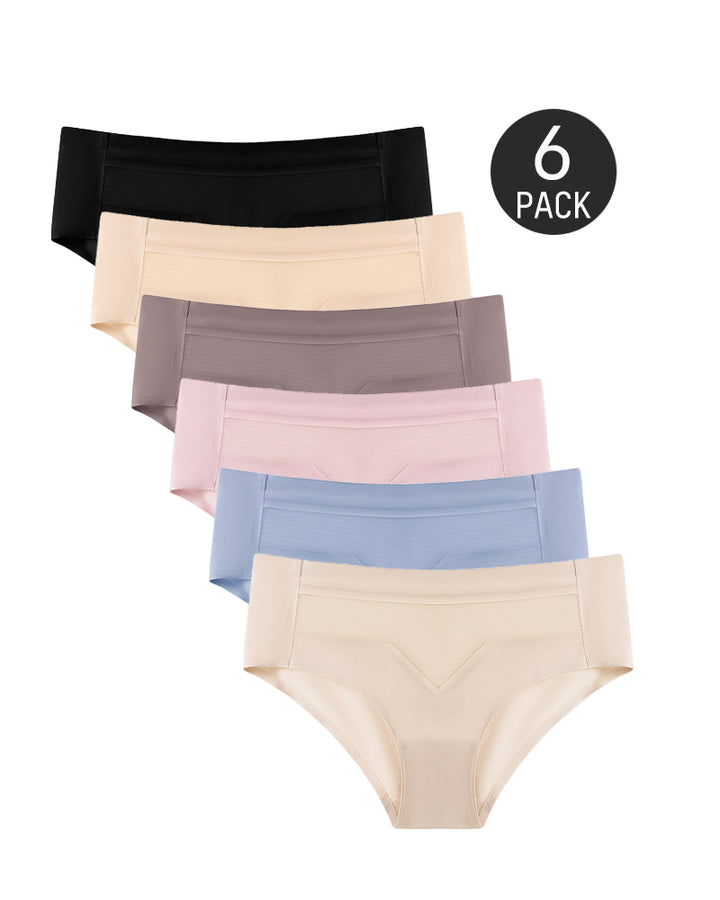 Valessina – Mid-Waist Ice Silk Invisible Underwear