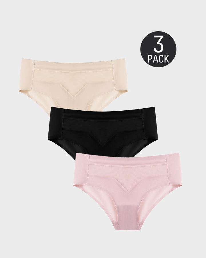 Valessina – Mid-Waist Ice Silk Invisible Underwear