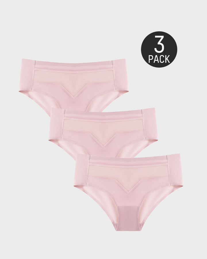 Valessina – Mid-Waist Ice Silk Invisible Underwear