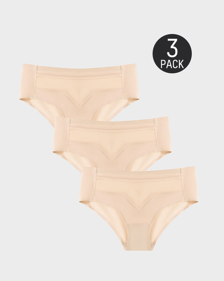 Valessina – Mid-Waist Ice Silk Invisible Underwear