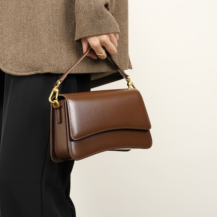 Britney Sleek Leather Shoulder Bag