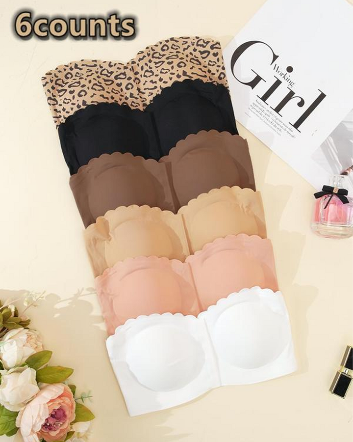 Elyndira – Strapless Scalloped Edge Lift-Up Bra