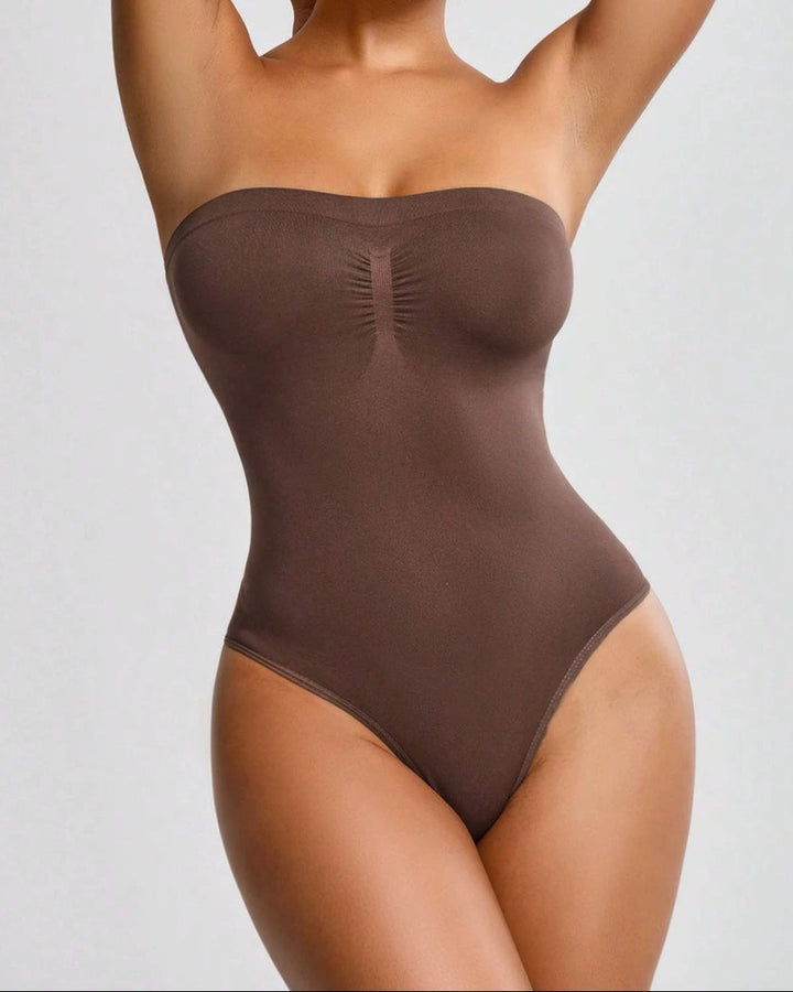 Serenyllisca – Strapless Seamless Thong Bodysuit