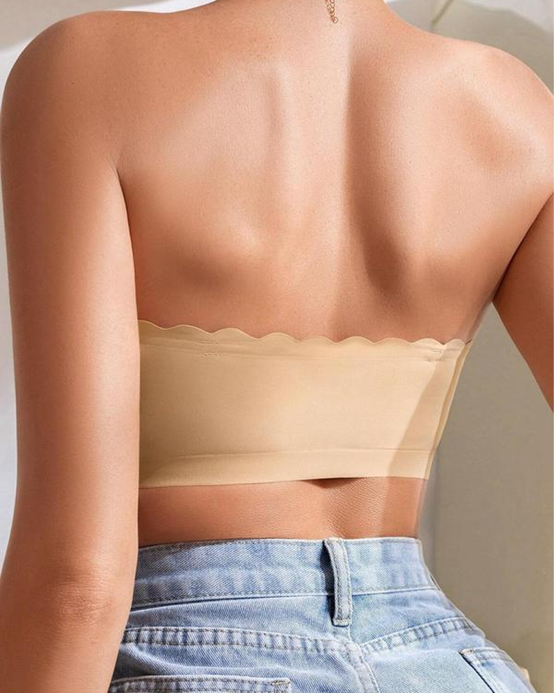 Elyndira – Strapless Scalloped Edge Lift-Up Bra