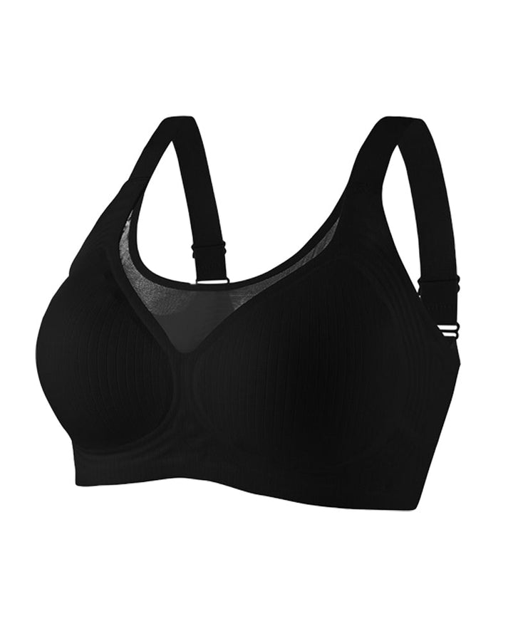 Sylvianne – V-Neck Wireless Lace Push-Up Bra