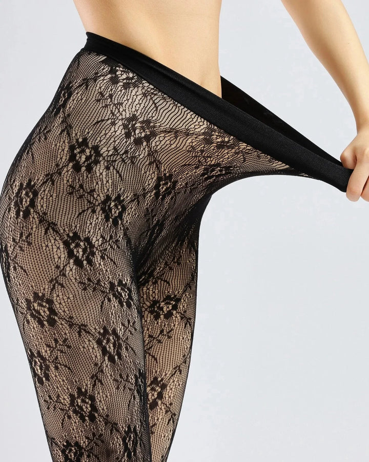 Auriviennea – Lace Pattern Warm Leggings