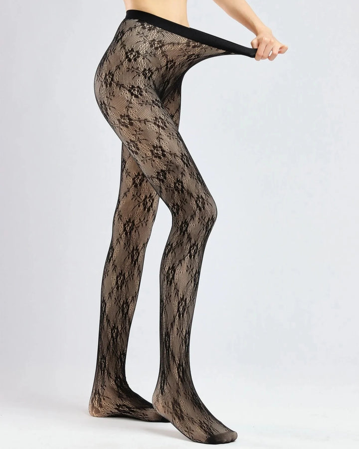 Auriviennea – Lace Pattern Warm Leggings