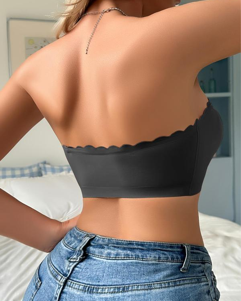 Elyndira – Strapless Scalloped Edge Lift-Up Bra