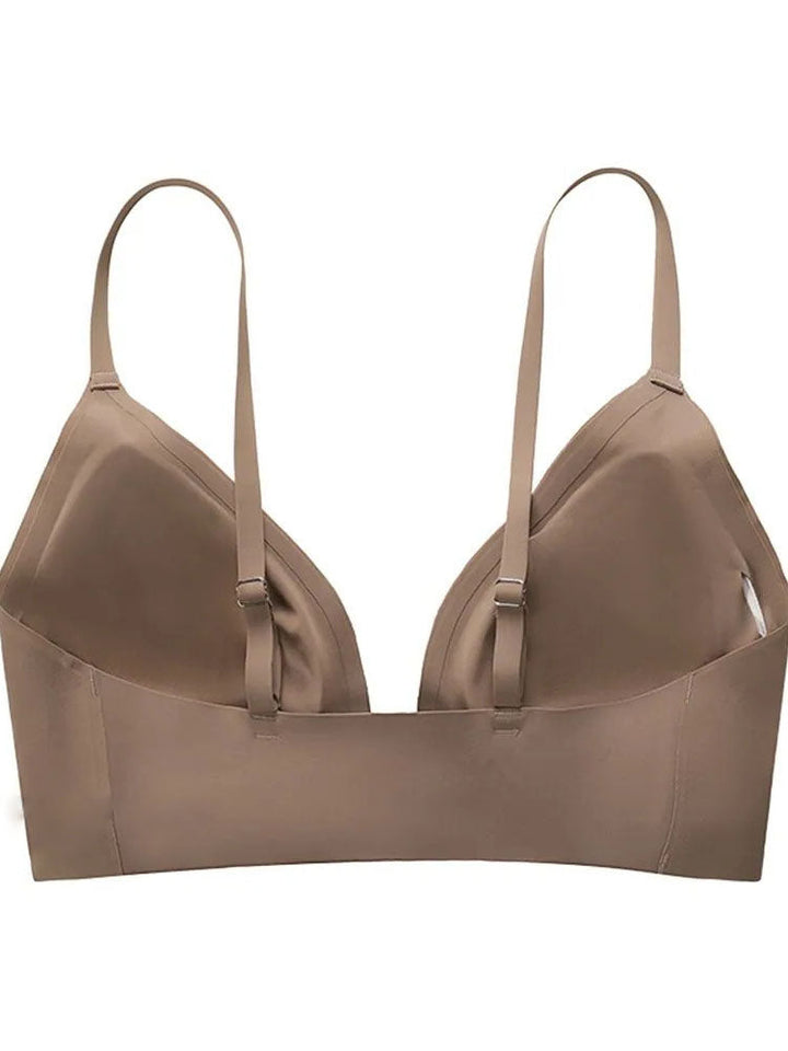 Isolairis – Deep V Front Button Wireless Bra