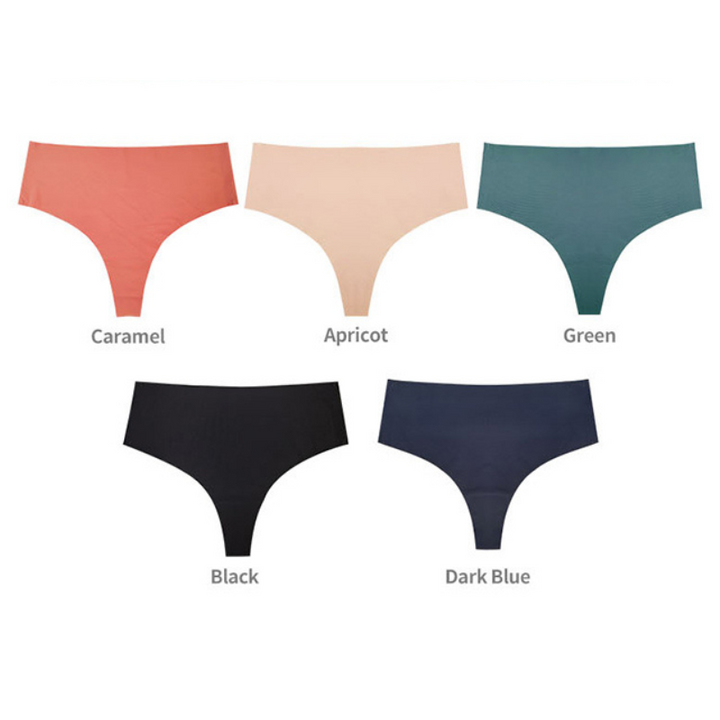 Caliviennea – Five-Pack Seamless Drop Waist Thongs