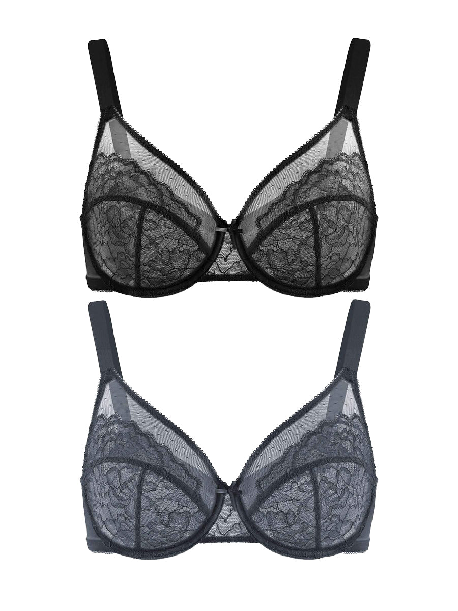 Meliorayneae – Two-Pack Plus Size Full Coverage Minimizer Bras