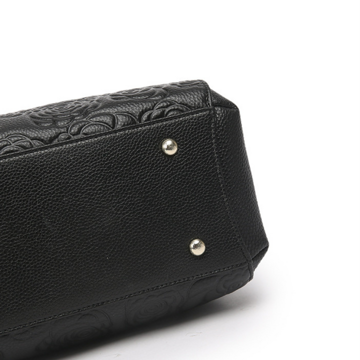 Stacy Floral Embossed Handbag