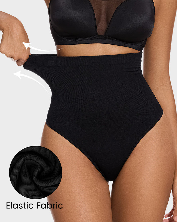 Sylvarissea – Two-Pack High-Waist Tummy Control Thongs