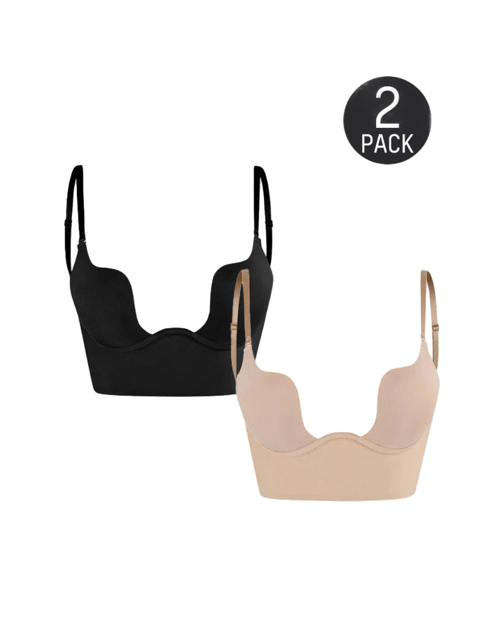 Melisandra – Two-Pack Low Back Plunge Bra