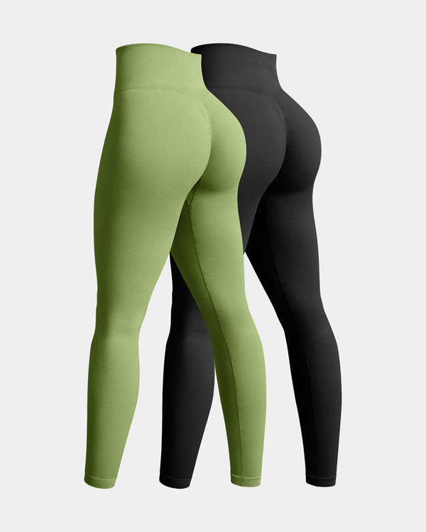 Serenyvaelle – Two-Pack Seamless High-Waist Yoga Leggings