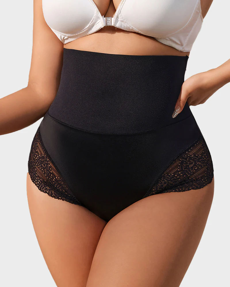 Cyralissey – Lace-Trim Shaping Brief Panty