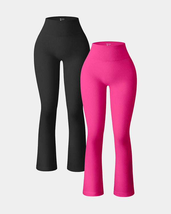 Calisandrae – Two-Pack High-Waist Flare Leggings