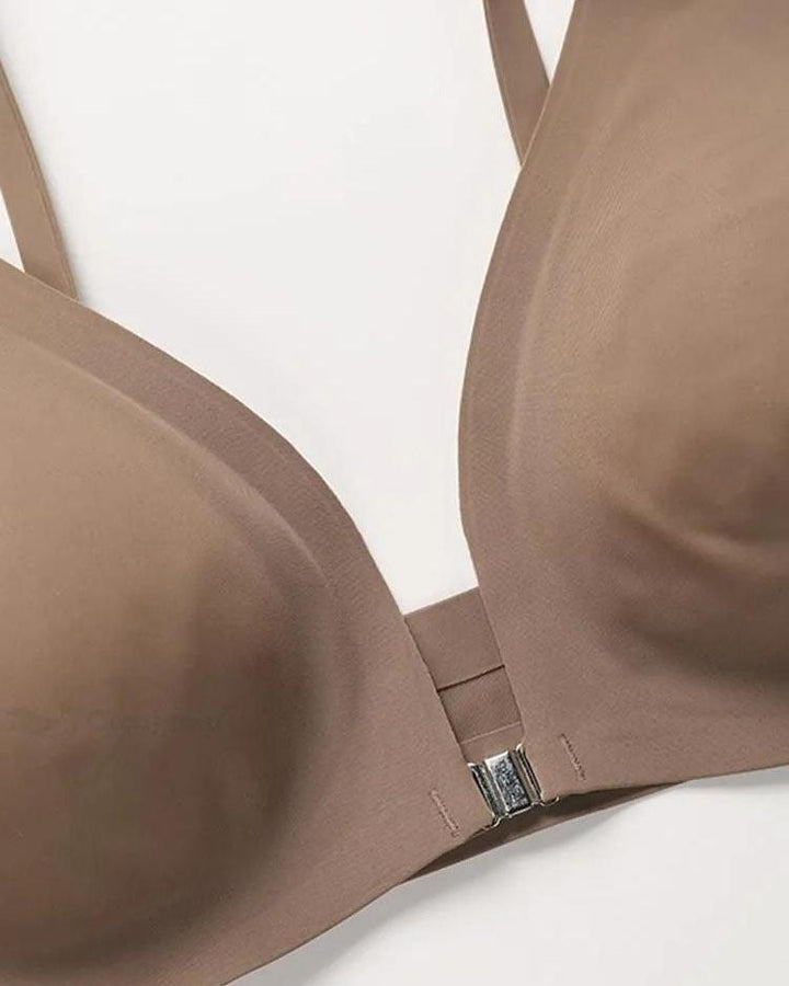 Isolairis – Deep V Front Button Wireless Bra