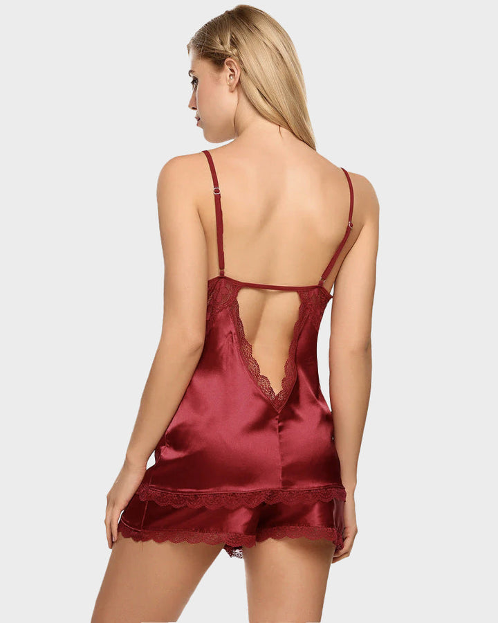 Novalie – Silk Lace Camisole Set