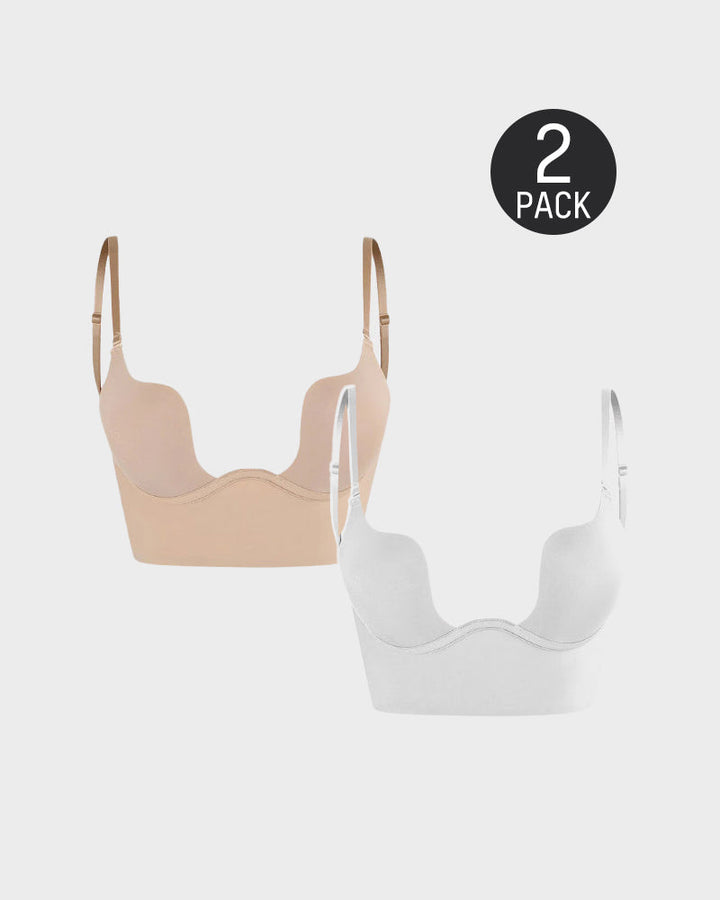 Melisandra – Two-Pack Low Back Plunge Bra