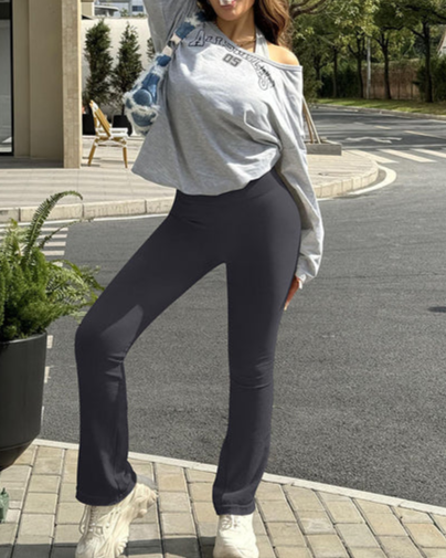 Calisandrae – Two-Pack High-Waist Flare Leggings