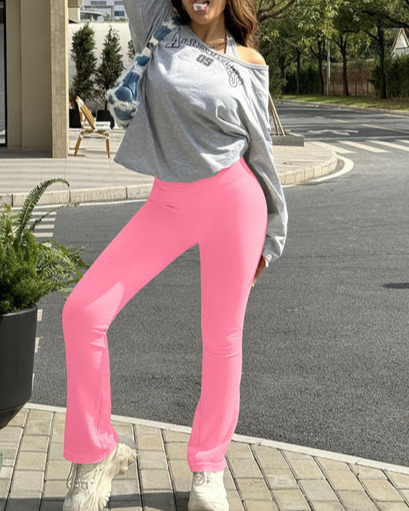 Calisandrae – Two-Pack High-Waist Flare Leggings
