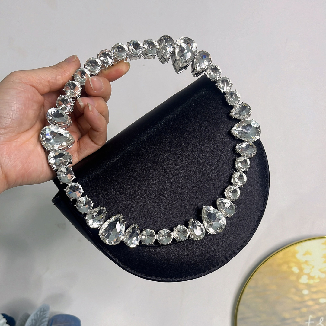 Loop Crystal Embellished Handbag
