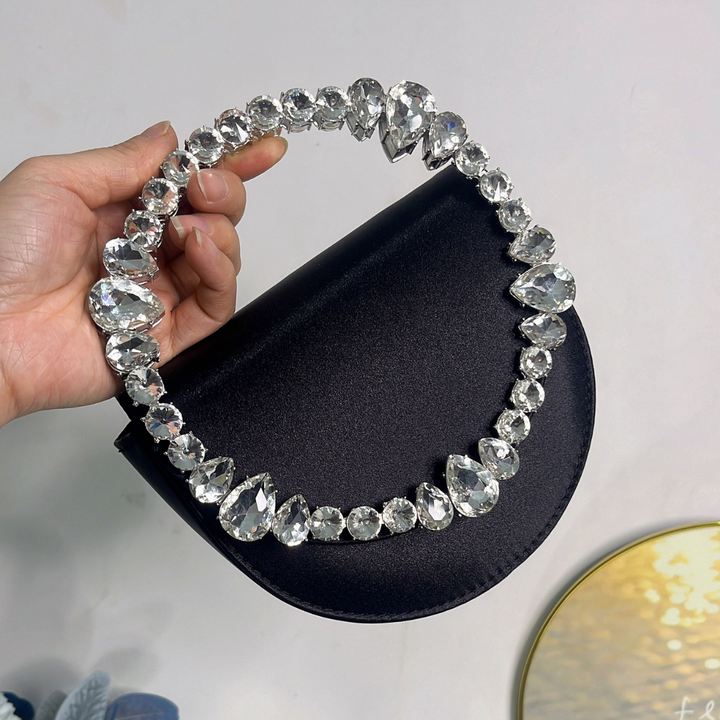 Loop Crystal Embellished Handbag