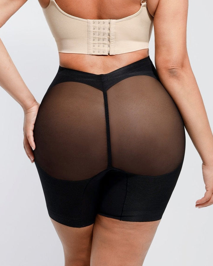 Velandra – Low-Waist Mesh Shaping Shorts