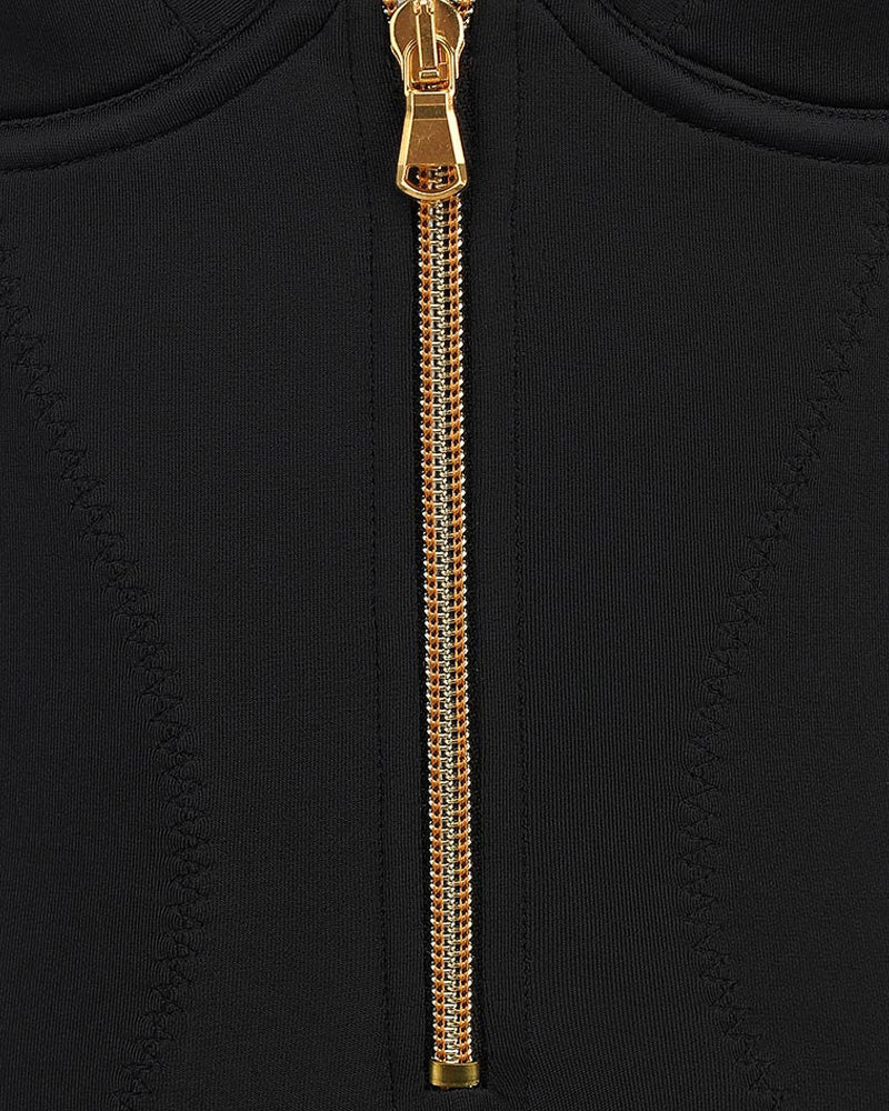 Valessiraia – Zipper Tummy Shaper Bodysuit
