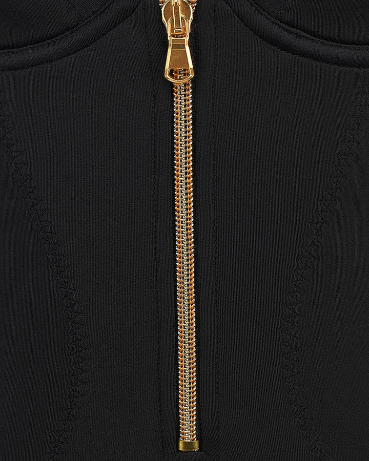 Valessiraia – Zipper Tummy Shaper Bodysuit