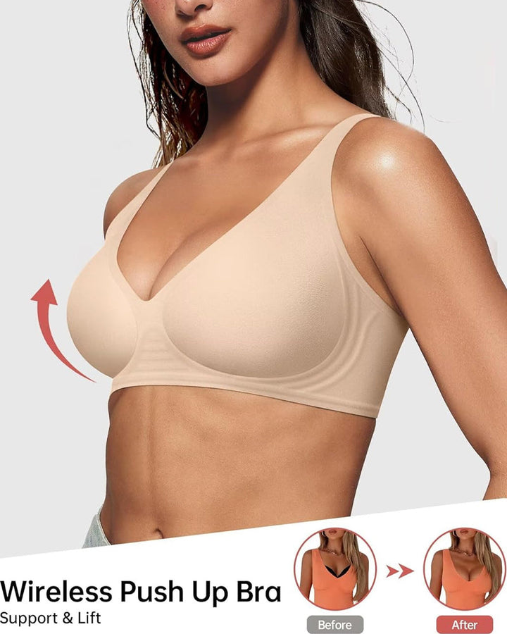 Calyssianne – Deep V Wire-Free Push-Up Bra