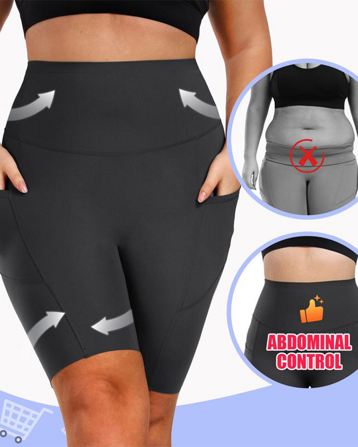 Calyntha – High-Waist Tummy Control Yoga Shorts