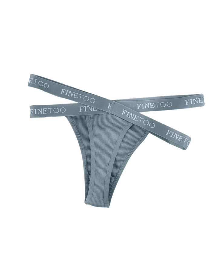 Meliorayne – High-Waist Letter Print Sports Thong