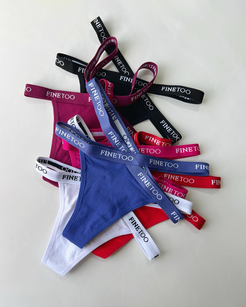 Meliorayne – High-Waist Letter Print Sports Thong