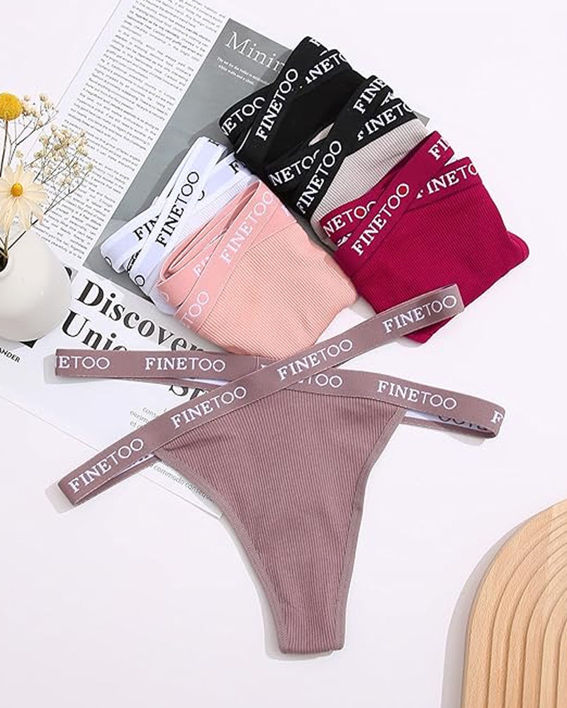 Meliorayne – High-Waist Letter Print Sports Thong
