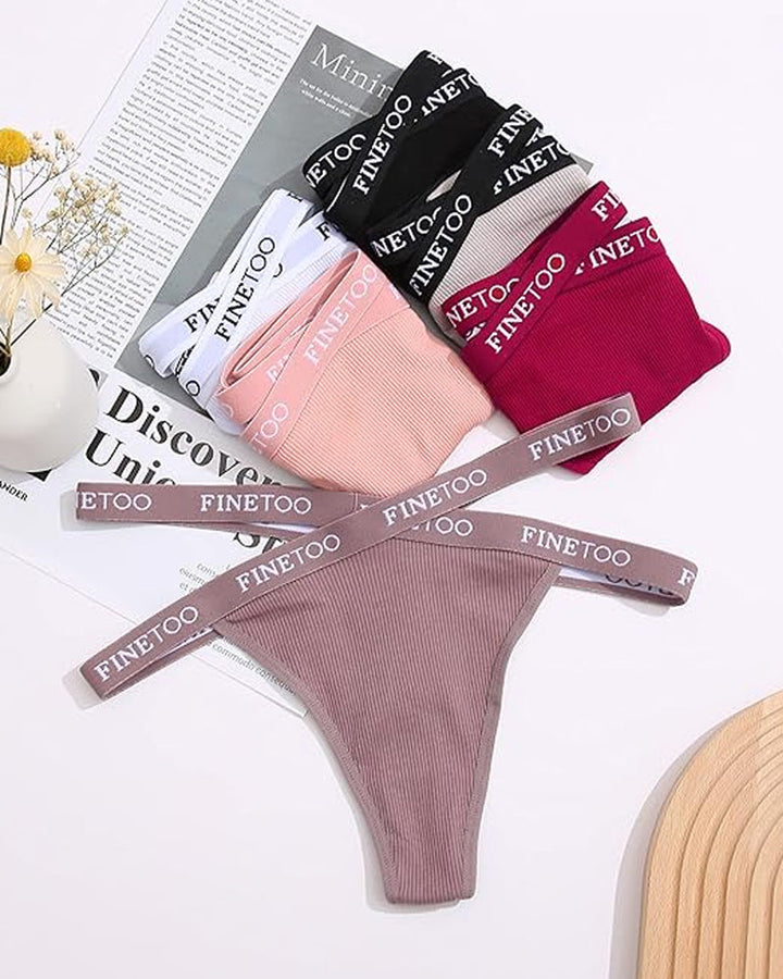 Meliorayne – High-Waist Letter Print Sports Thong