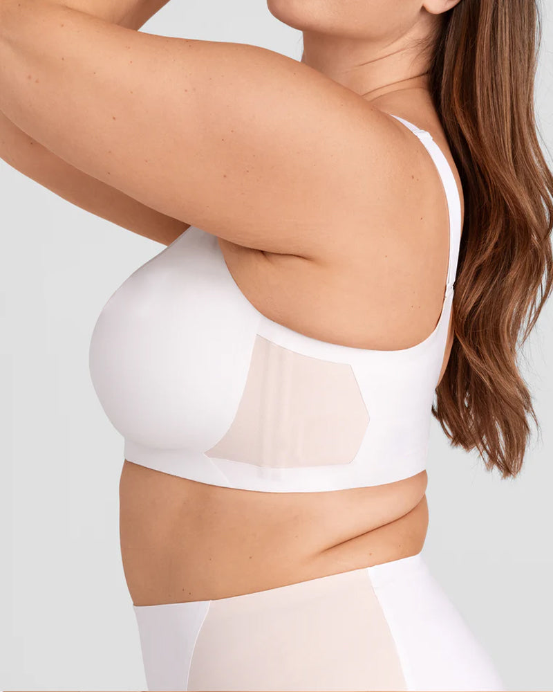 Selvarisse – V-Neck Mesh Seamless Cross Bra