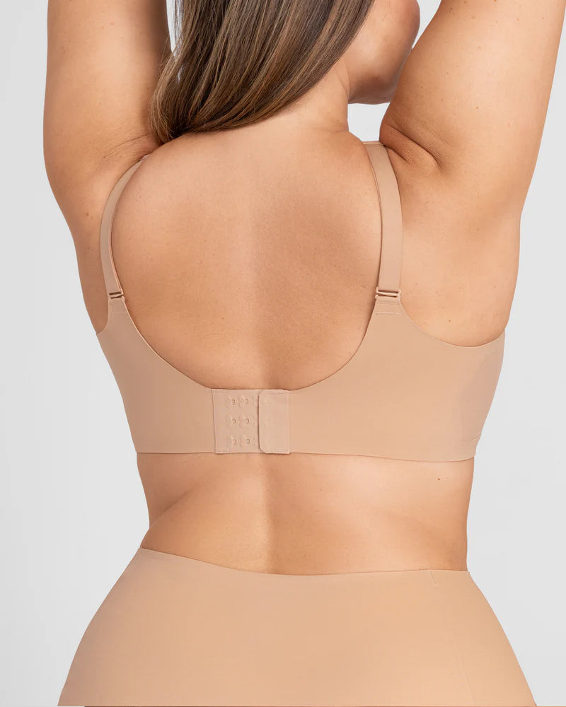 Selvarisse – V-Neck Mesh Seamless Cross Bra