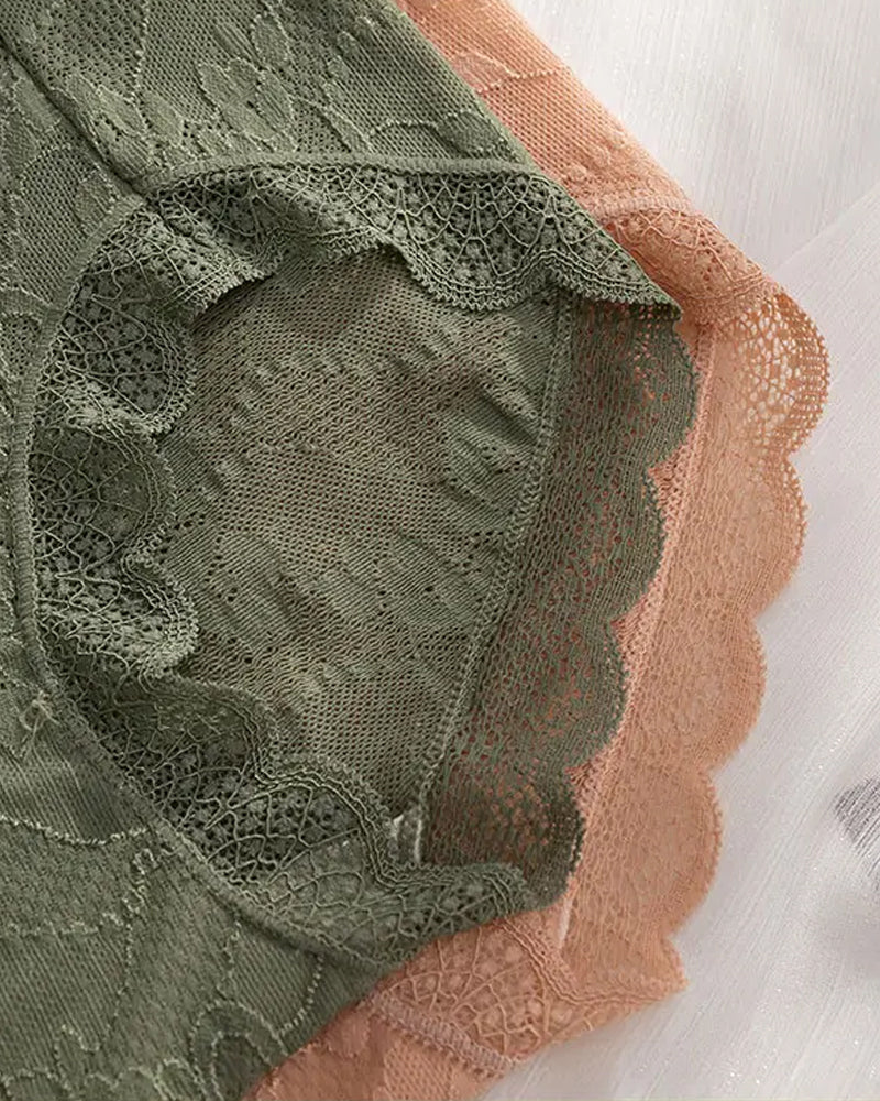 Cyralynthisaela – Lace Jacquard Seamless Panties