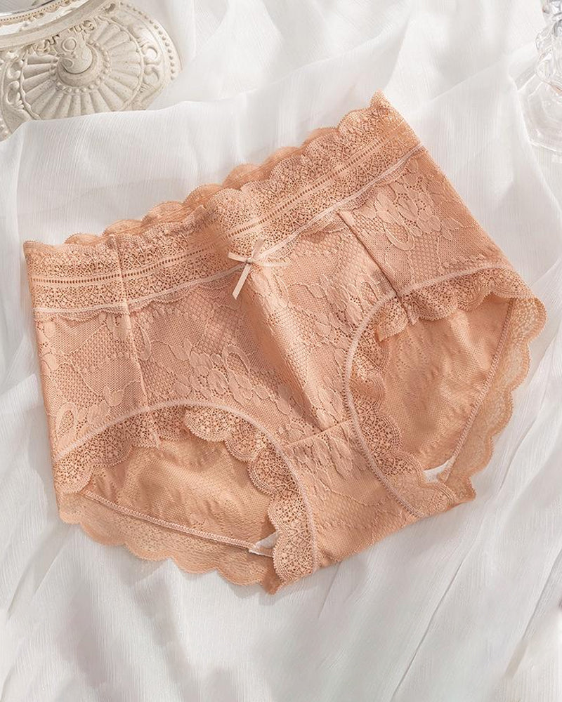 Cyralynthisaela – Lace Jacquard Seamless Panties